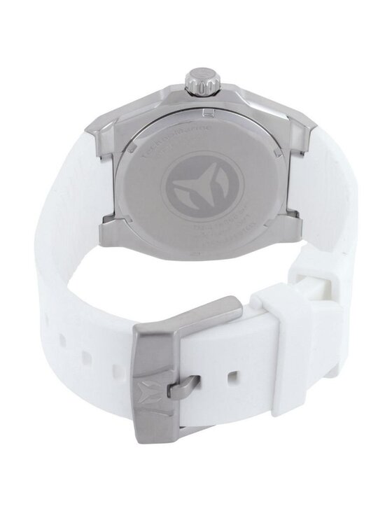 NWT Technomarine Coral Quartz Silver Dial Men\'s Watch